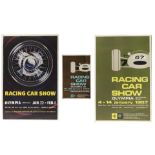 Three 'Olympia Racing Car Show' posters for 1964, 1966 and 1967, ((3))