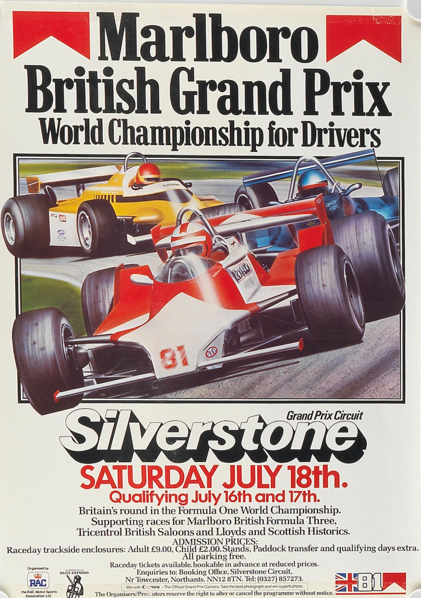Seven 1960s and later Silverstone race posters, ((7)) - Bild 3 aus 5