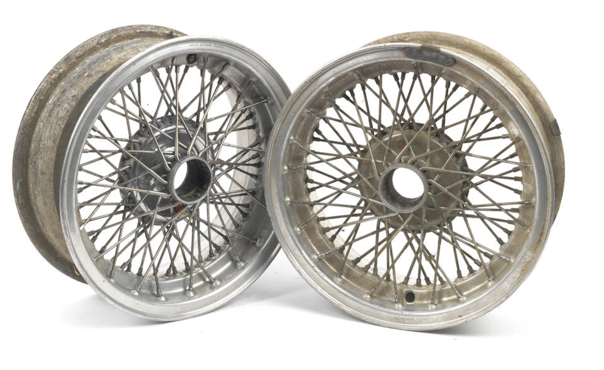 A Pair of Ruote Borrani Milano wheels 15' x 15.5', ((2))