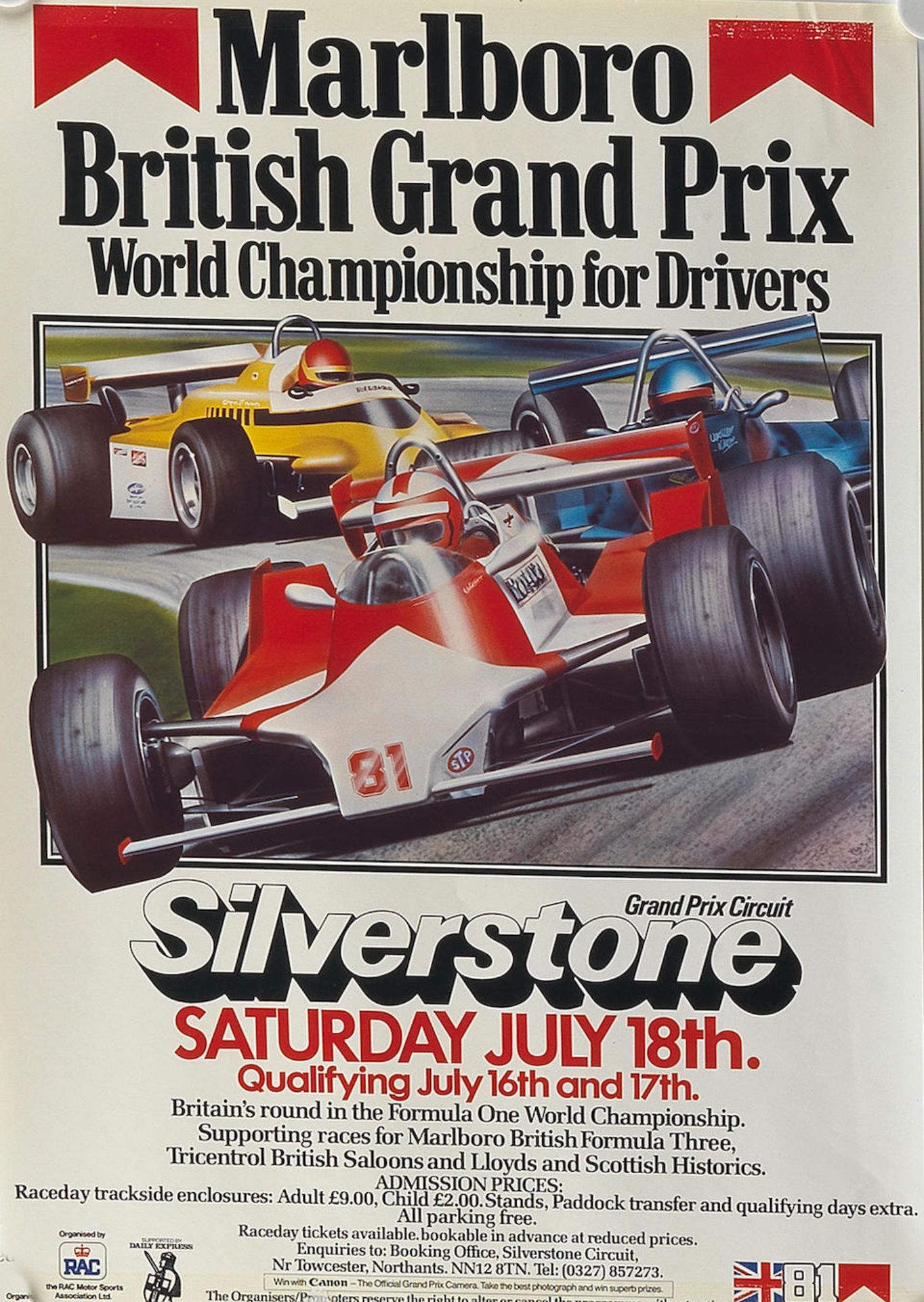 Seven 1960s and later Silverstone race posters, ((7)) - Bild 2 aus 5