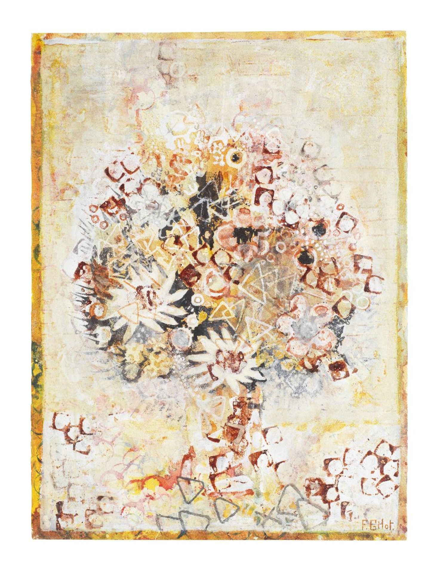 FRAN&#199;OISE GILOT (1921-2023) Bouquet de fleurs (Executed in 1964)