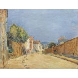 ALBERT LEBOURG (1849-1928) Une rue de village (&#224; midi) (Painted circa 1900-1905)