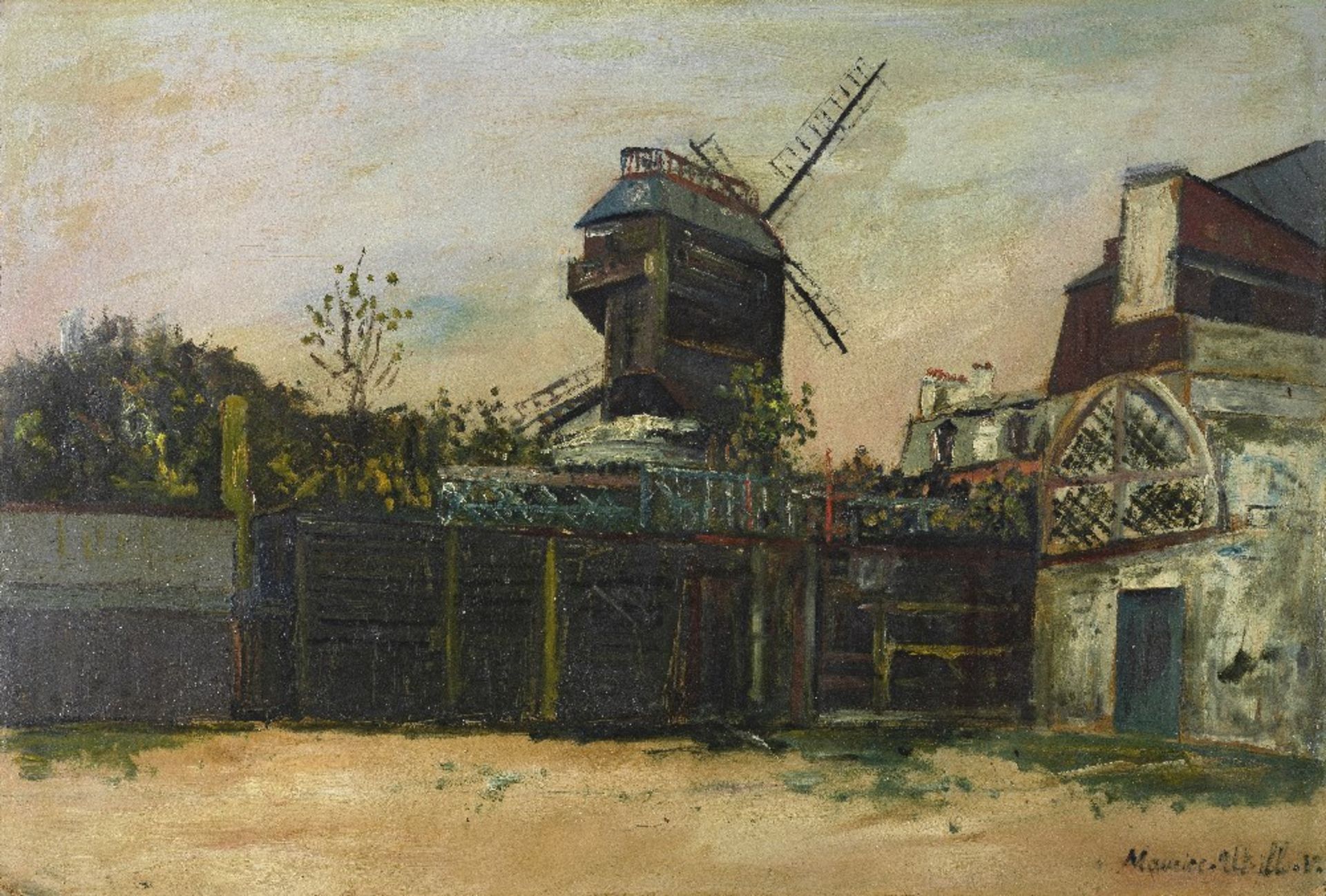 MAURICE UTRILLO (1883-1955) Moulin de la Galette, Montmartre (Painted circa 1917)