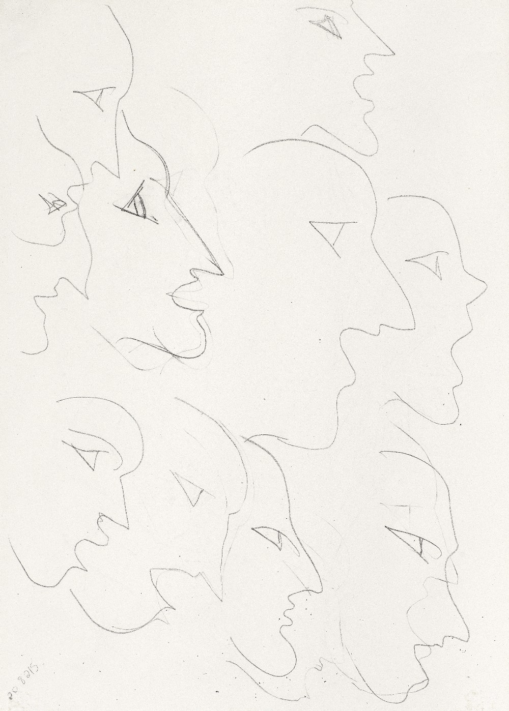 HENRI MATISSE (1869-1954) &#201;tude de visages (recto); &#201;tude de motifs (verso) (Executed ...