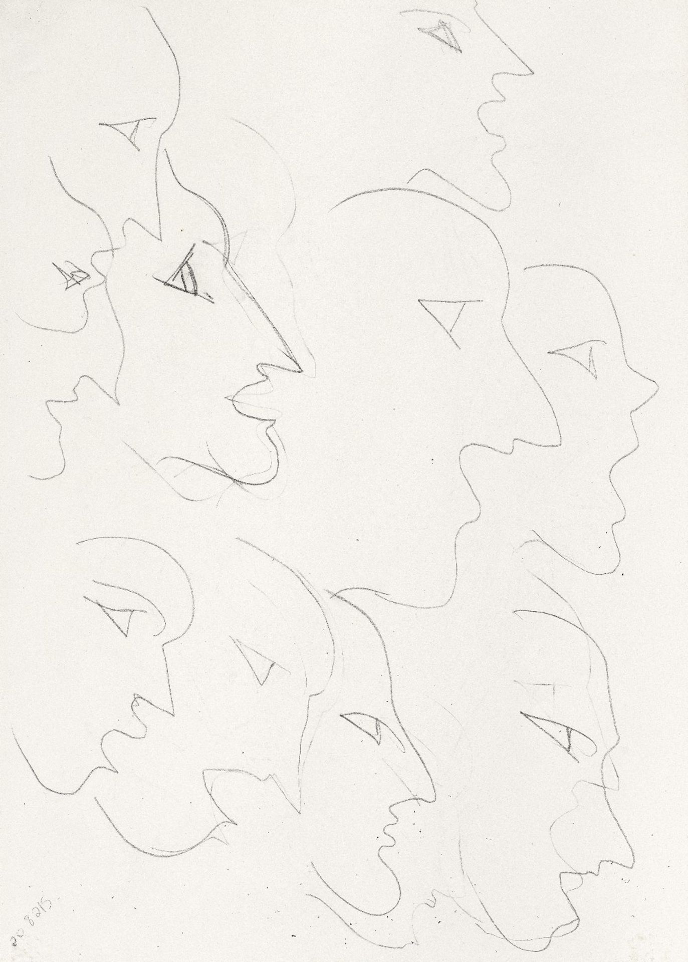 HENRI MATISSE (1869-1954) &#201;tude de visages (recto); &#201;tude de motifs (verso) (Executed ...