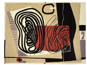 LE CORBUSIER (1887-1965) Les huit (Conceived in 1952, this tapestry executed by the Ateliers Pi...