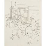 GEORGE GROSZ (1893-1959) Strassenecke, Berlin (Executed in 1924)