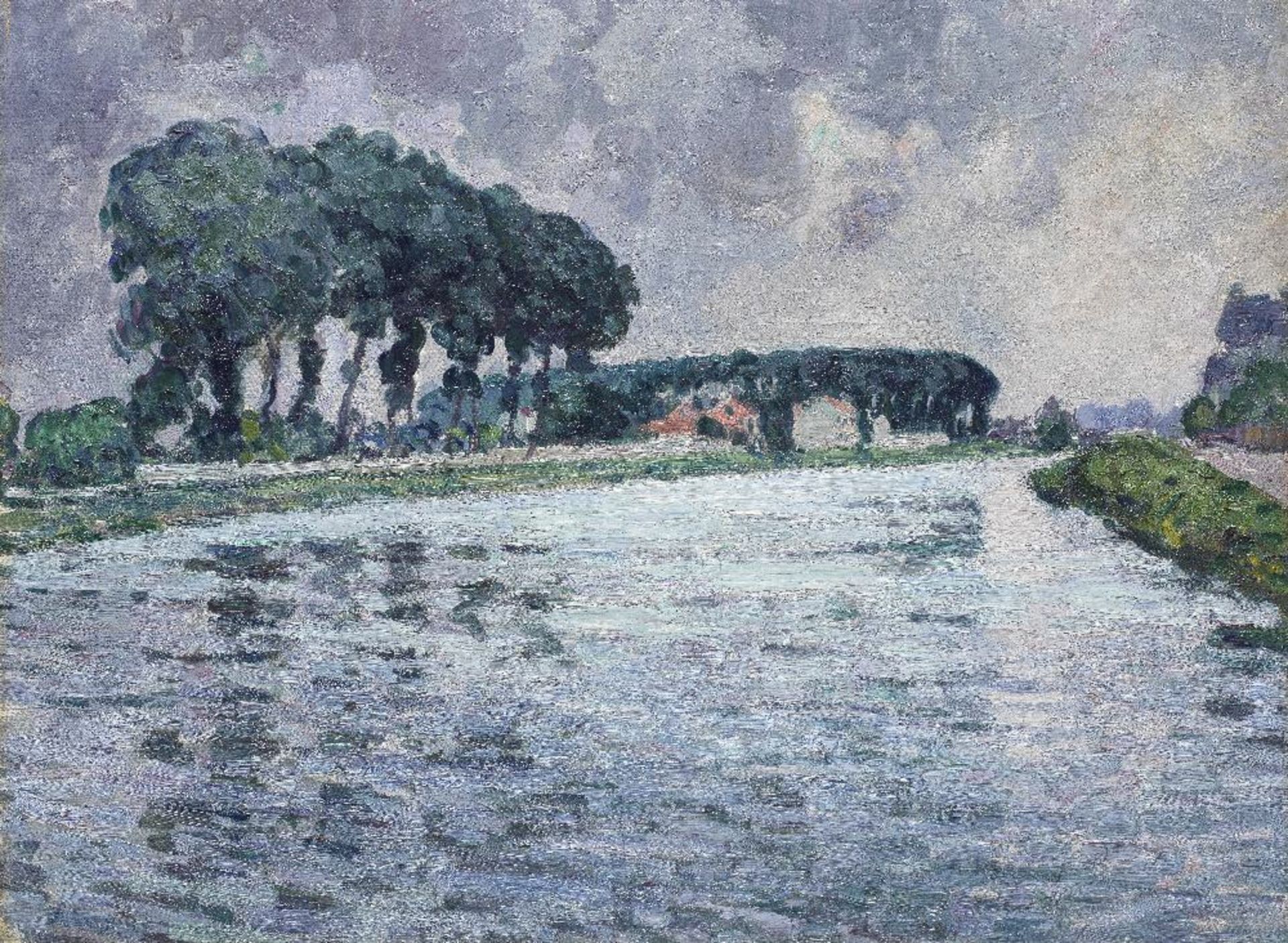 HENRI LEBASQUE (1865-1937) La Marne &#224; Pomponne (Painted circa 1903-1905)