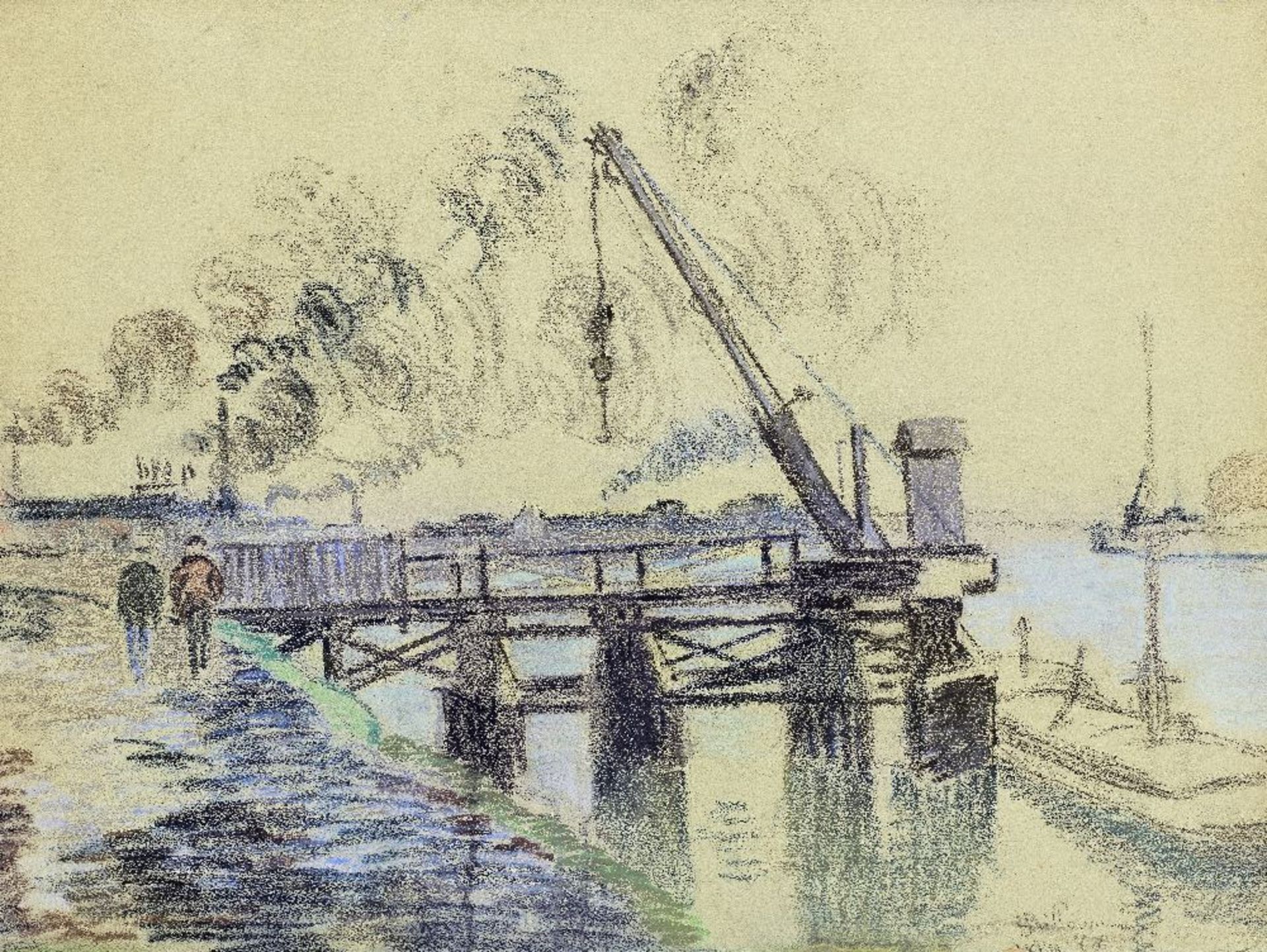 ARMAND GUILLAUMIN (1841-1927) Seine &#224; Ivry (Executed in Ivry circa 1884)