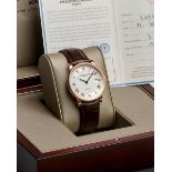 FÉDÉRIQUE CONSTANT. AN 18K ROSE GOLD AUTOMATIC CALENDAR WRISTWATCH Classic, Ref: FC-31...