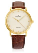 BLANCPAIN. AN 18K GOLD AUTOMATIC WRISTWATCH Villeret, Ref: 6222 1442 55, c. 2000s