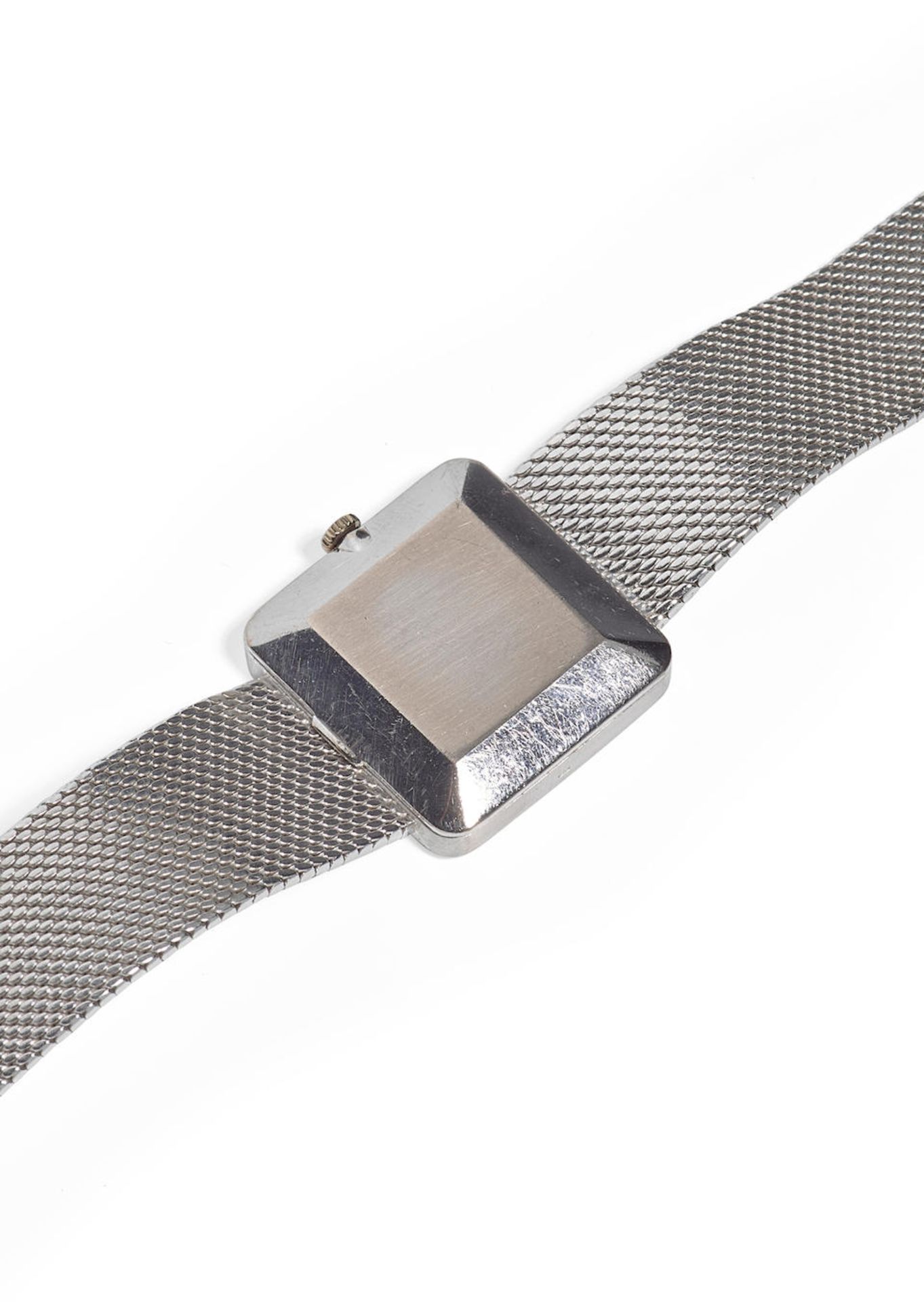 PATEK PHILIPPE. AN 18K WHITE GOLD AND DIAMOND SET MANUAL WIND BRACELET WATCHRef: 4126-1, c. 1973 - Bild 5 aus 7