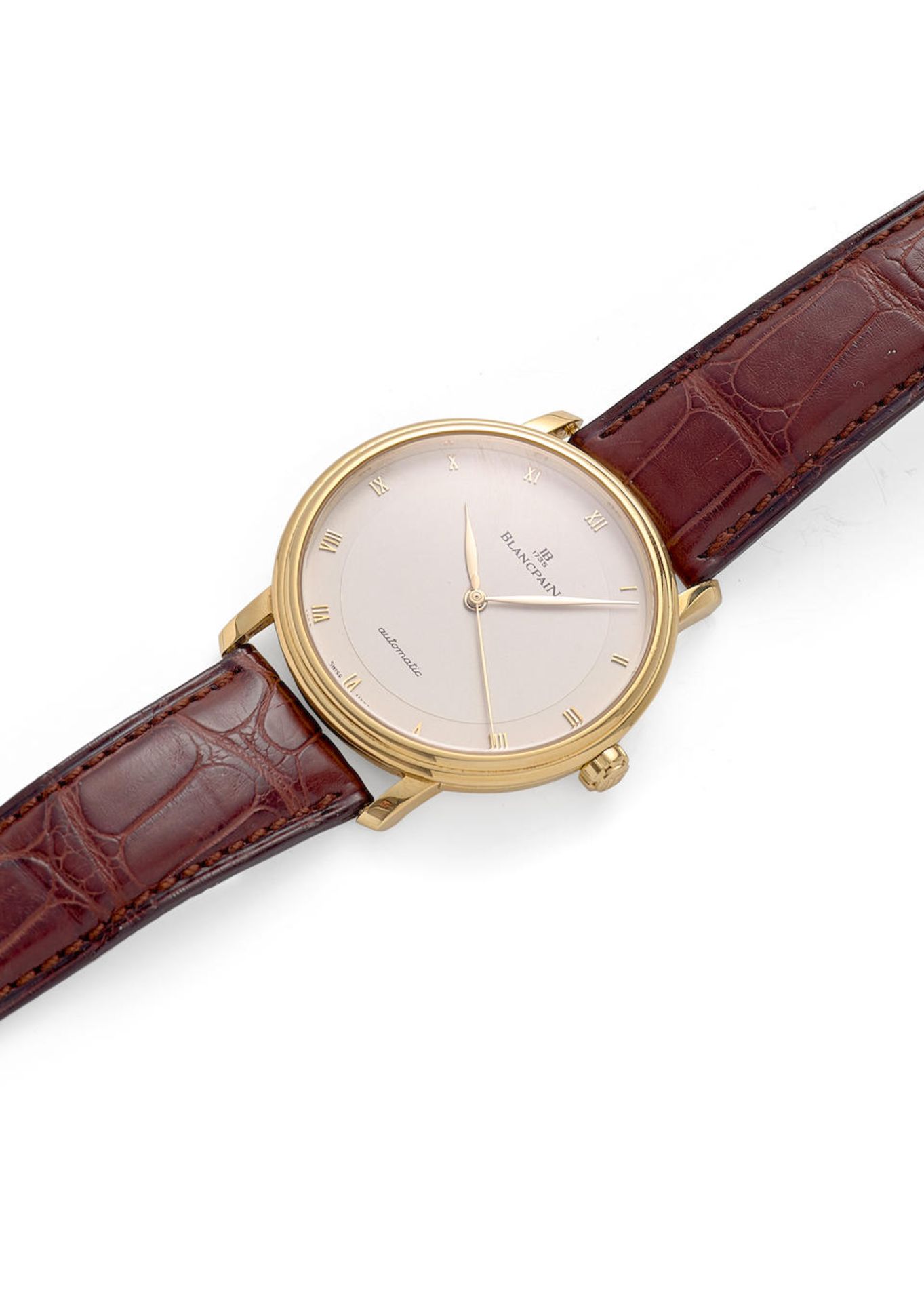 BLANCPAIN. AN 18K GOLD AUTOMATIC WRISTWATCH Villeret, Ref: 6222 1442 55, c. 2000s - Image 4 of 6