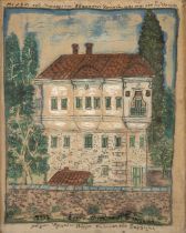 THEOFILOS HADJIMICHAEL (1871-1934) La maison de Athanassios Koutras &#224; Varia, Lesvos