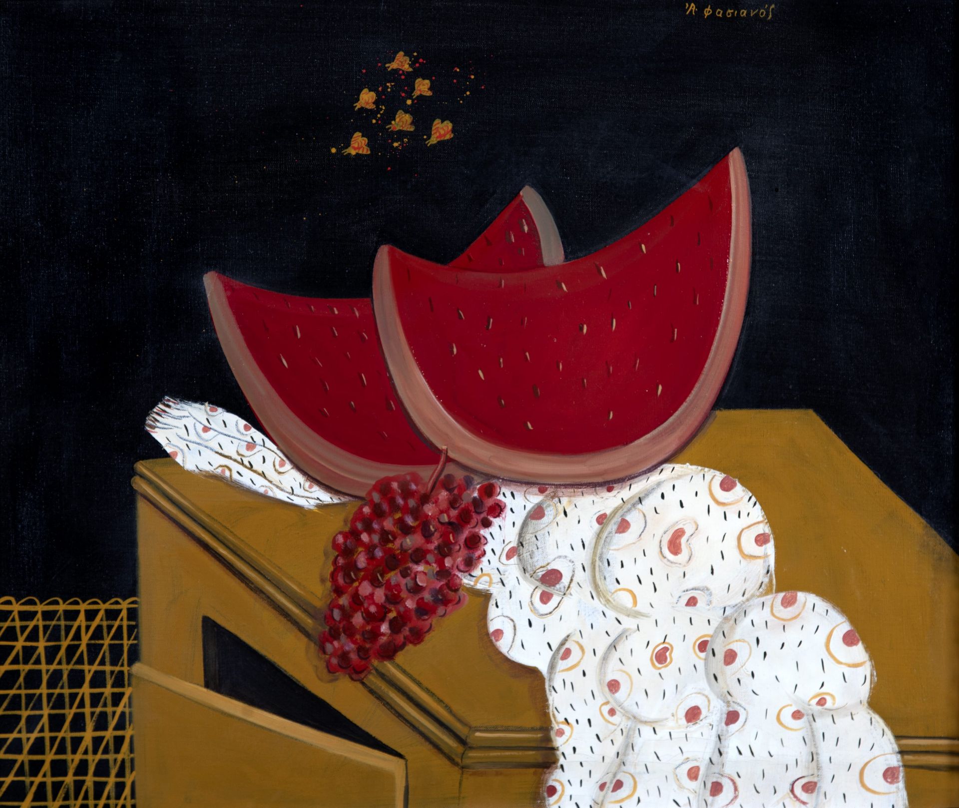 ALECOS FASSIANOS (1935-2022) Nature morte aux past&#232;ques