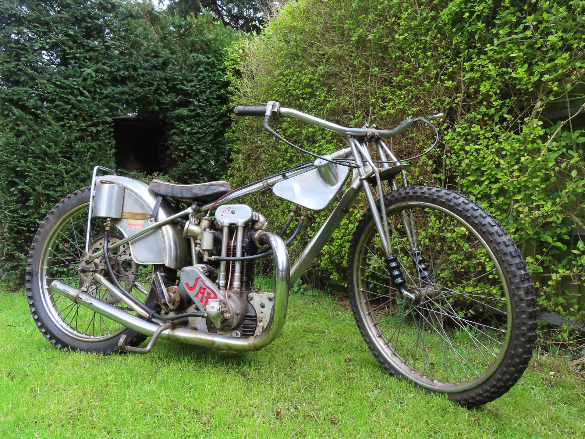 JAP Speedway Racing Motorcycle Frame no. none Engine no. indecipherable (see text)