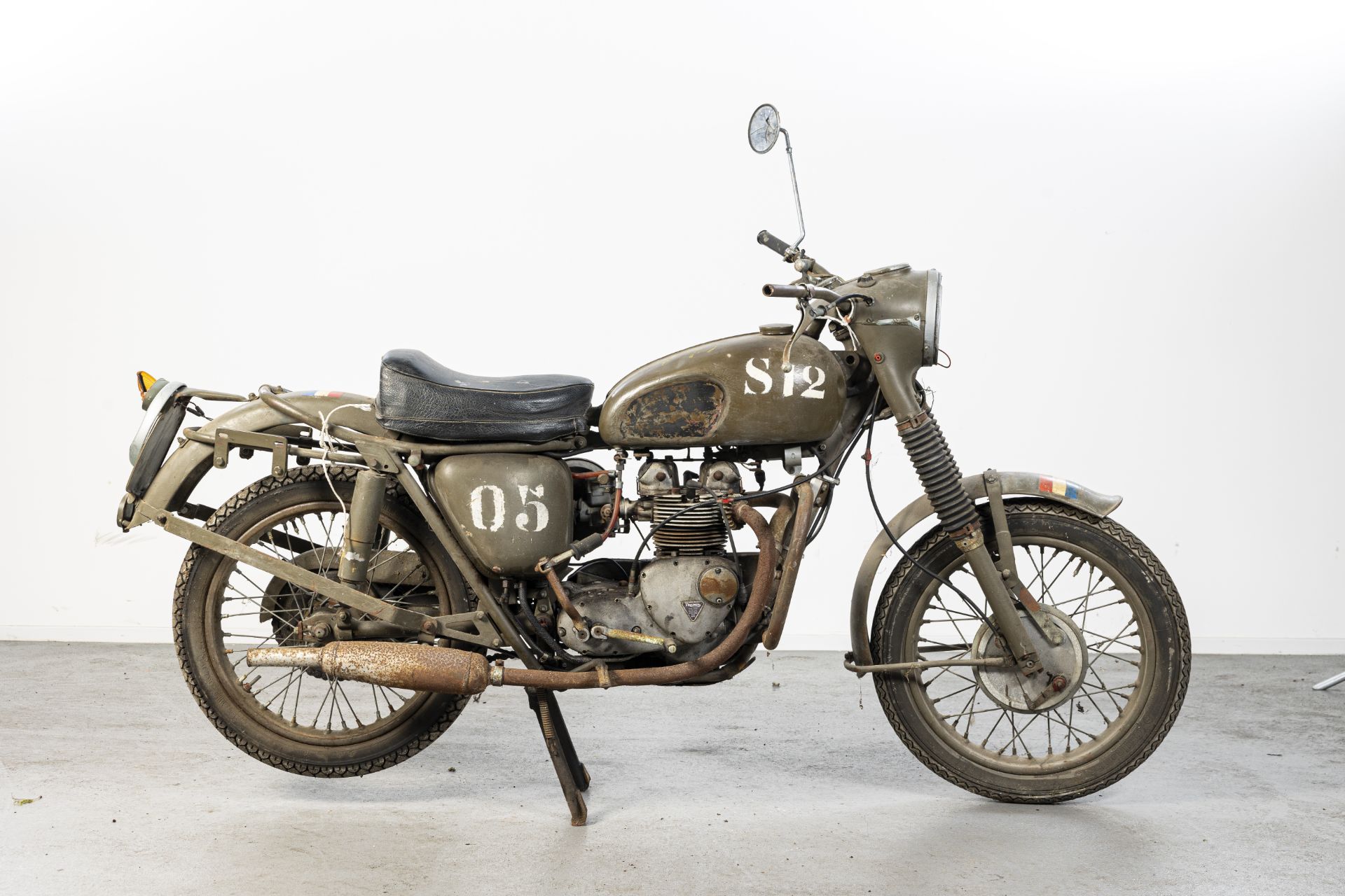 Property of a deceased's estate, c.1966 Triumph 350cc 3TA T35 Military Motorcycle Frame no. 3T...