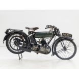 1924 BSA 249cc Model B 'Round Tank' Frame no. B2638 Engine no. B2614