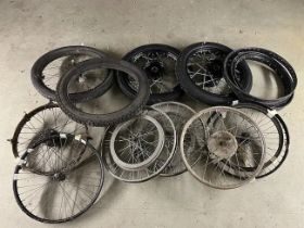 A quantity of wheels ((Qty))