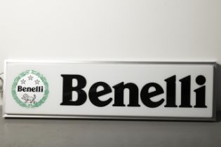 A Benelli display lightbox