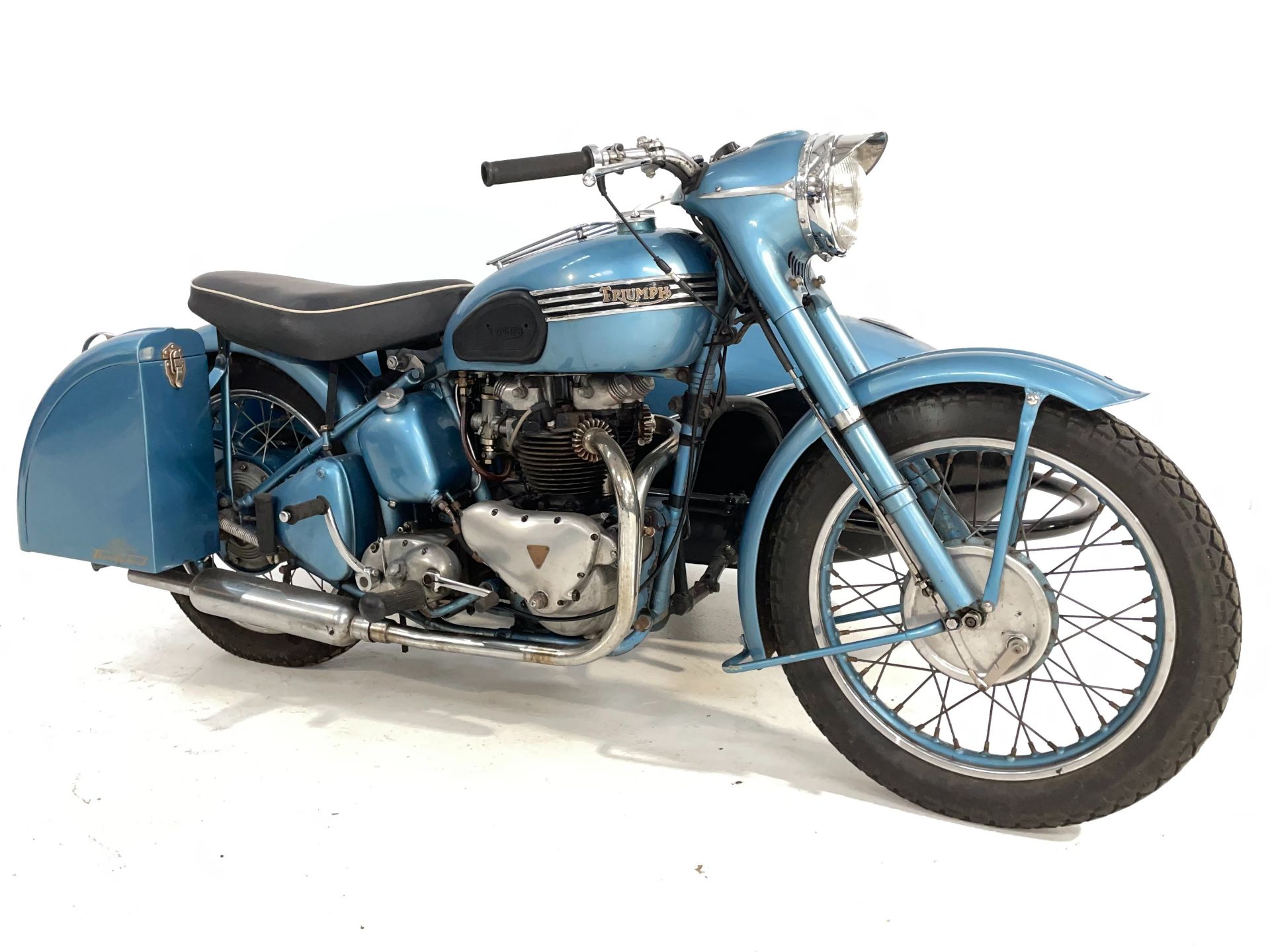 1950 Triumph 650cc Thunderbird and Swallow Jet 80 Sidecar Frame no. 13847N Engine no. 6T 13847N