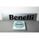 Two Benelli display signs ((2))