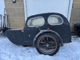 A believed Watsonian two-seat Sidecar