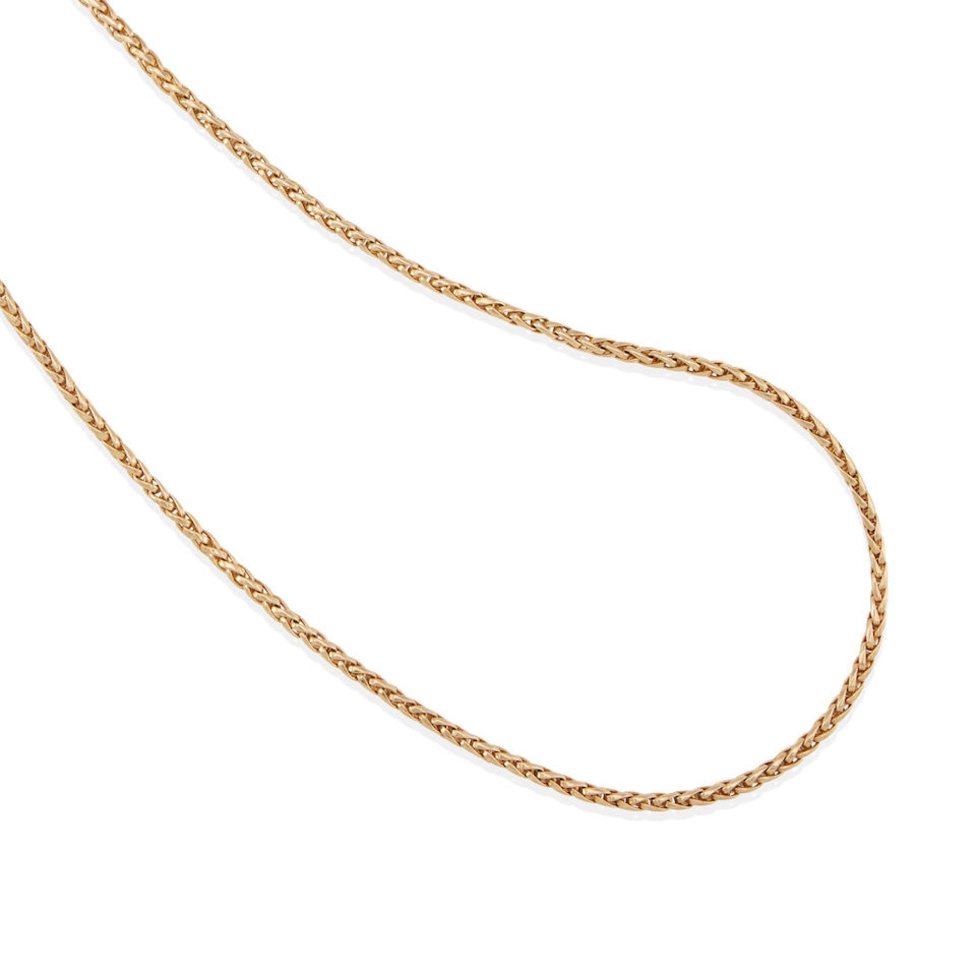 A 14K GOLD LINK CHAIN NECKLACE - Image 2 of 2