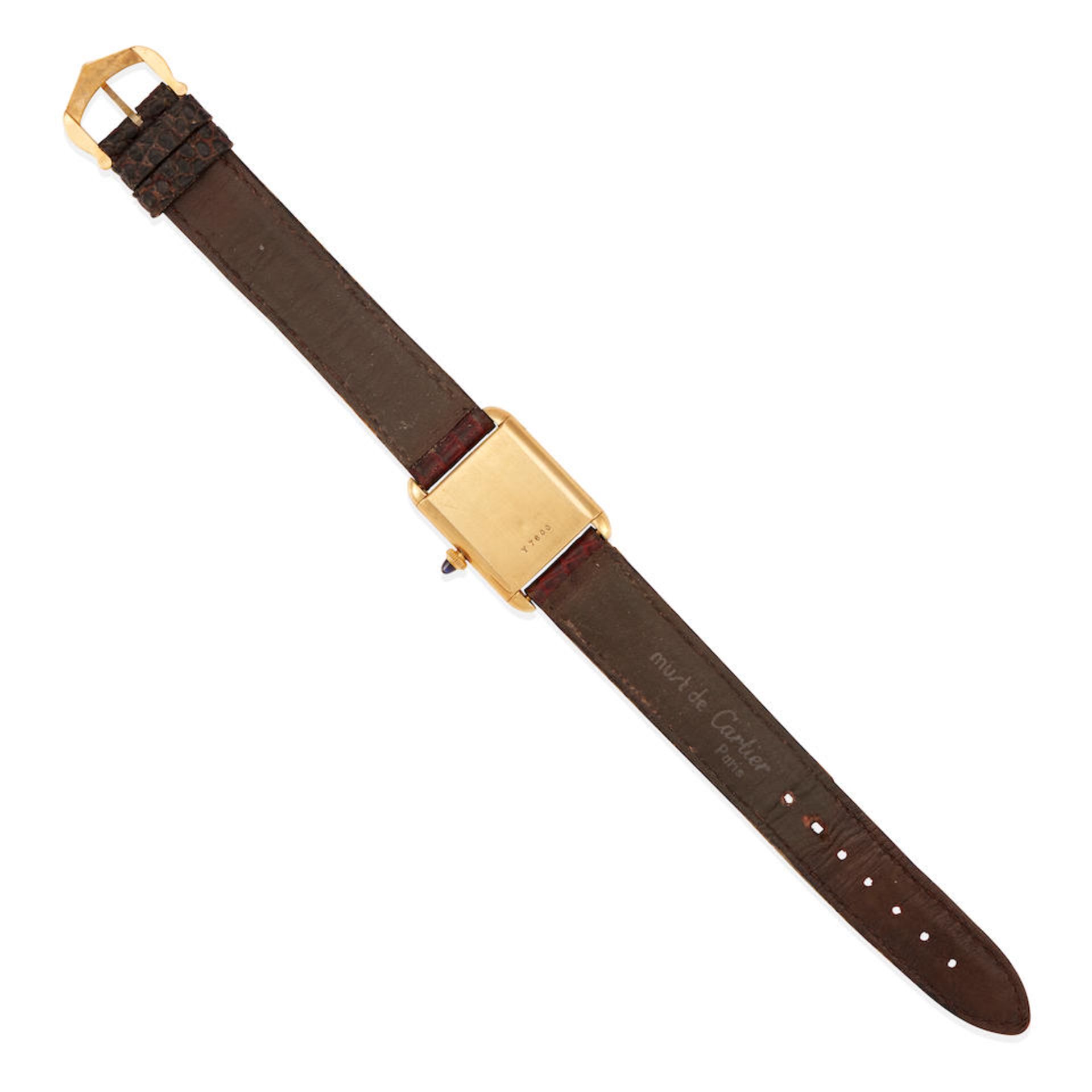 BUECHE-GIROD: AN 18K GOLD AND LEATHER WRISTWATCH - Image 2 of 3