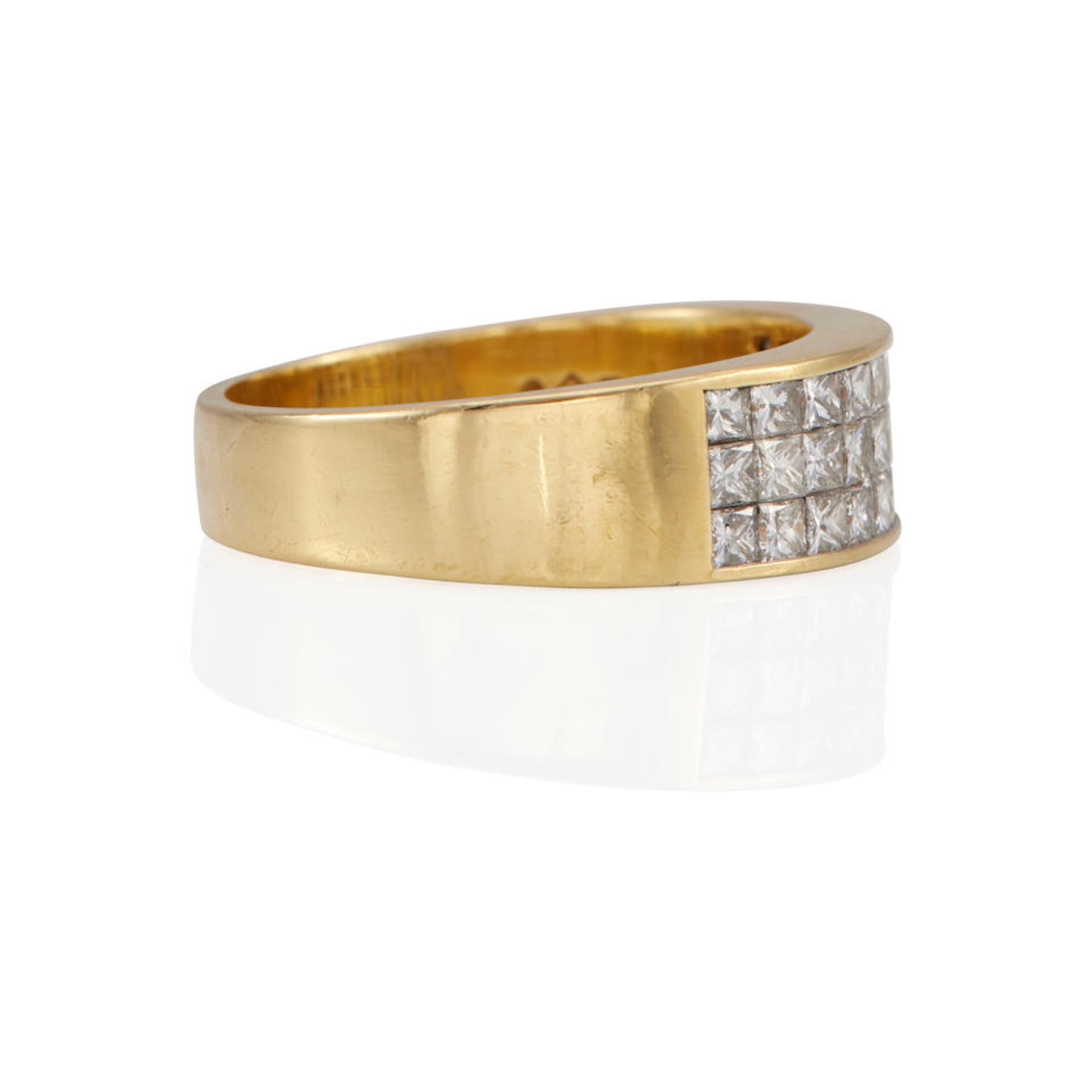 AN 18K GOLD AND DIAMOND RING - Bild 3 aus 3