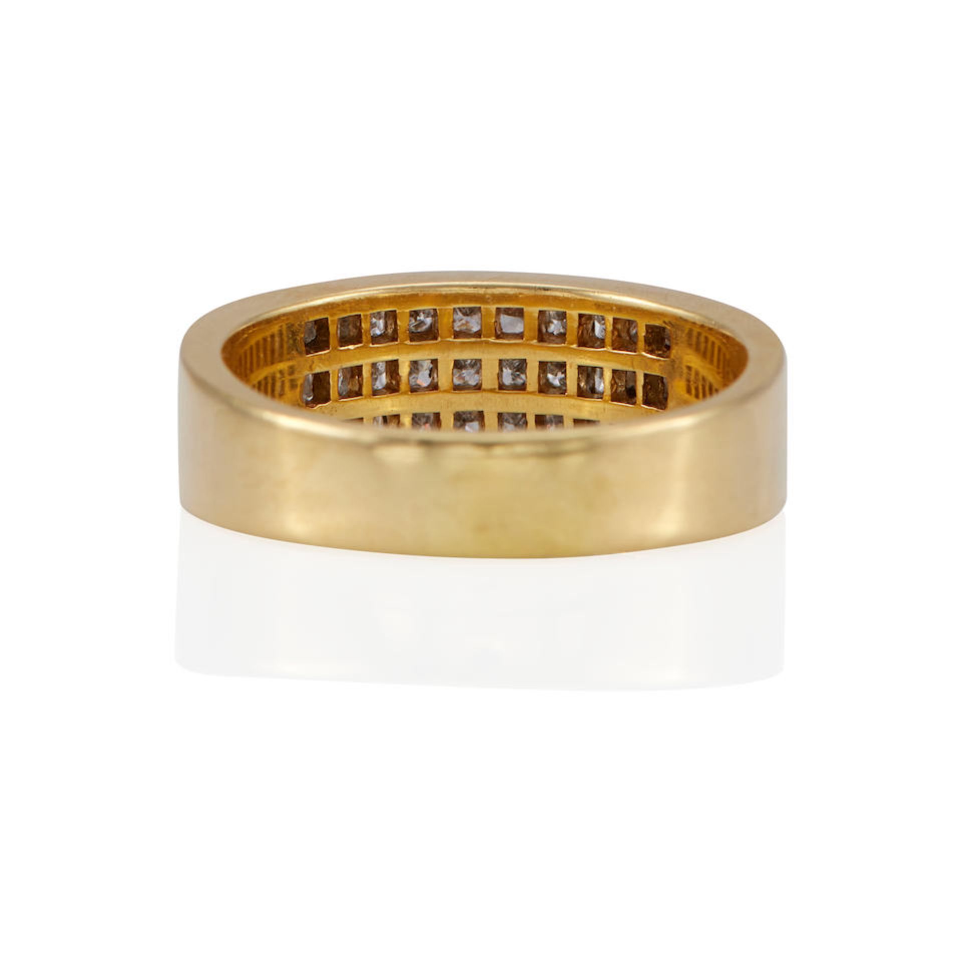 AN 18K GOLD AND DIAMOND RING - Bild 2 aus 3