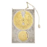 A rare silvered and gilt brass Regiomontanus sundial and perpetual calendar, probably German, ci...