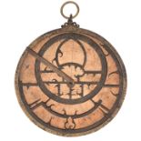 A Rare Medieval Brass Astrolabe, Probably Italian, Late 13th/Early 14th Century,
