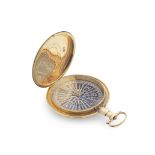 A gold pocket compass/love token, London, 1806,