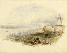 Thomas Creswick, RA (British, 1811-1869) 'The River at Liverpool'
