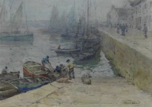 Terrick John Williams, RA (British, 1860-1936) A grey morning, Audierne, Brittany