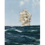 Montague Dawson (British, 1890-1973) 'The White Ship' - The Abner Coburn