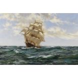 Montague Dawson (British, 1890-1973) 'Summer Clouds' - The American Clipper Asterion running bef...