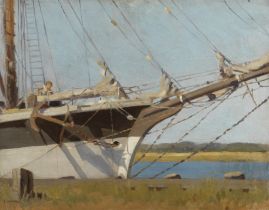 Frank Jameson (British, 1898-1968) Stowing the sail
