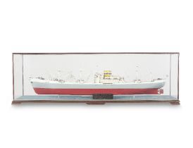 A Shipbuilder's model of the motor vessel 'Pegasus', mid-20th century, the model 47in (119cm) lo...