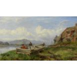 Charles Napier Hemy, RA RWS (British, 1841-1917) 'The Old Fisher Boat, Salmon Station on the Tyne'