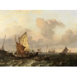 Attributed to Sir Augustus Wall Callcott, RA (British, 1779-1844) Transferring Dutch passengers ...