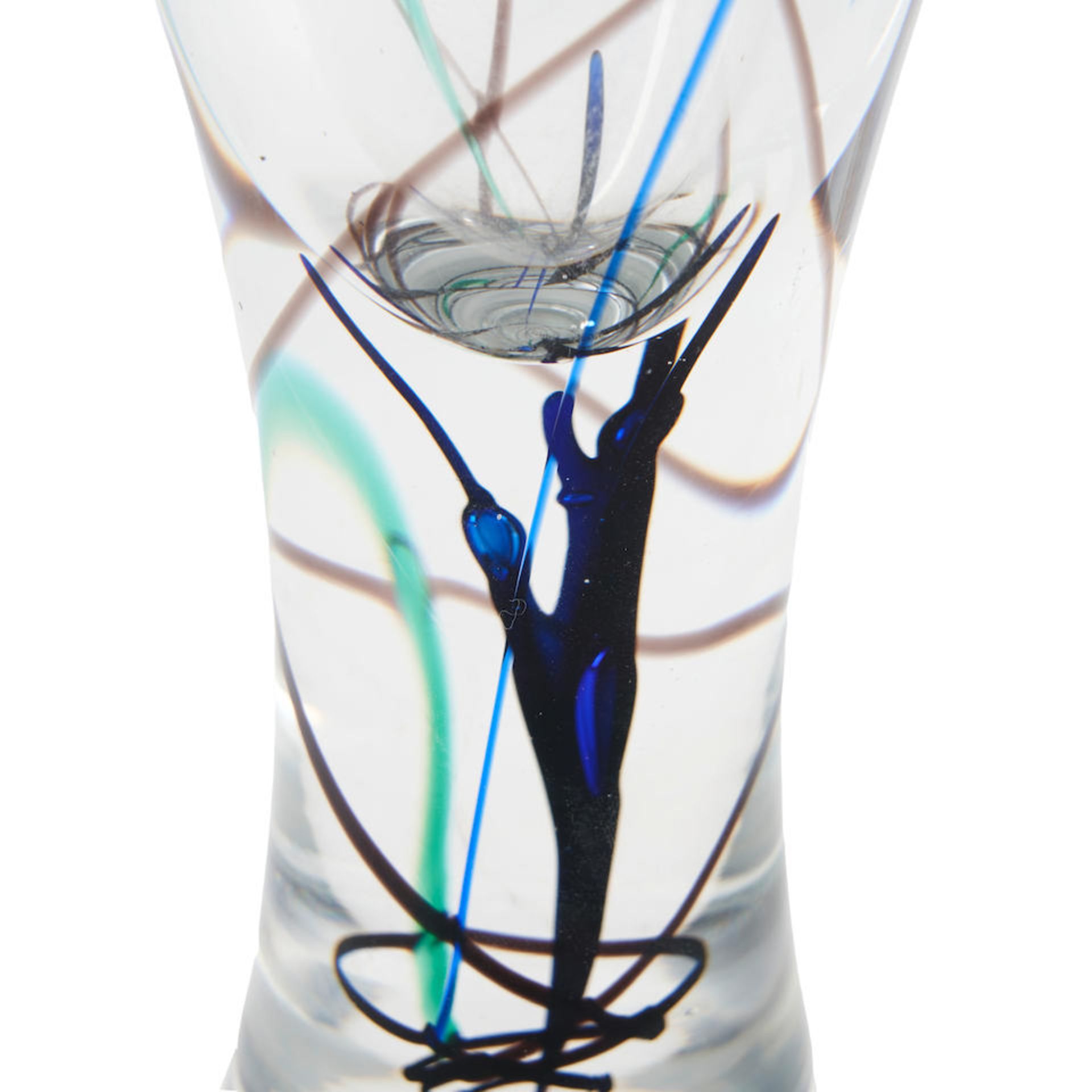 VICKE LINDSTRAND (1904-1983) FOR KOSTA 'POKALVAS ABSTRAKTA' GLASS VASE - Image 2 of 3