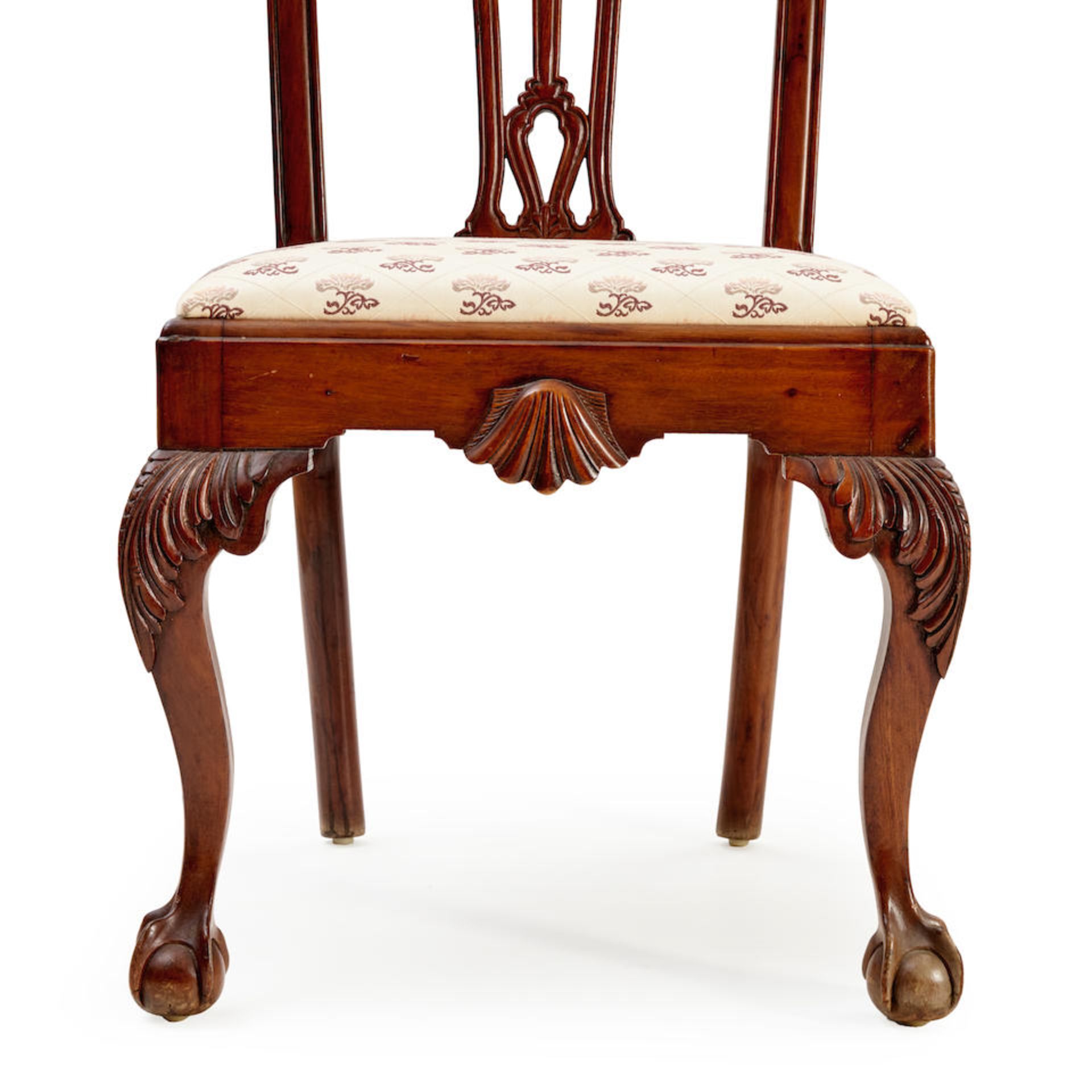 TEN MAHOGANY CHIPPENDALE-STYLE CHAIRS - Image 2 of 4