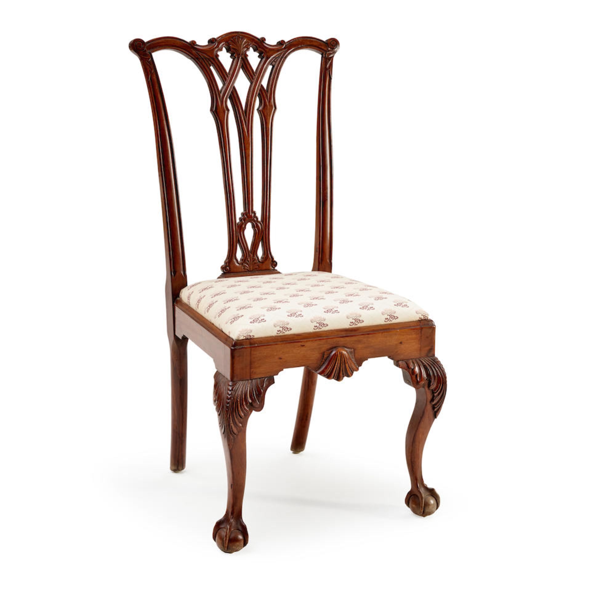 TEN MAHOGANY CHIPPENDALE-STYLE CHAIRS - Bild 2 aus 2