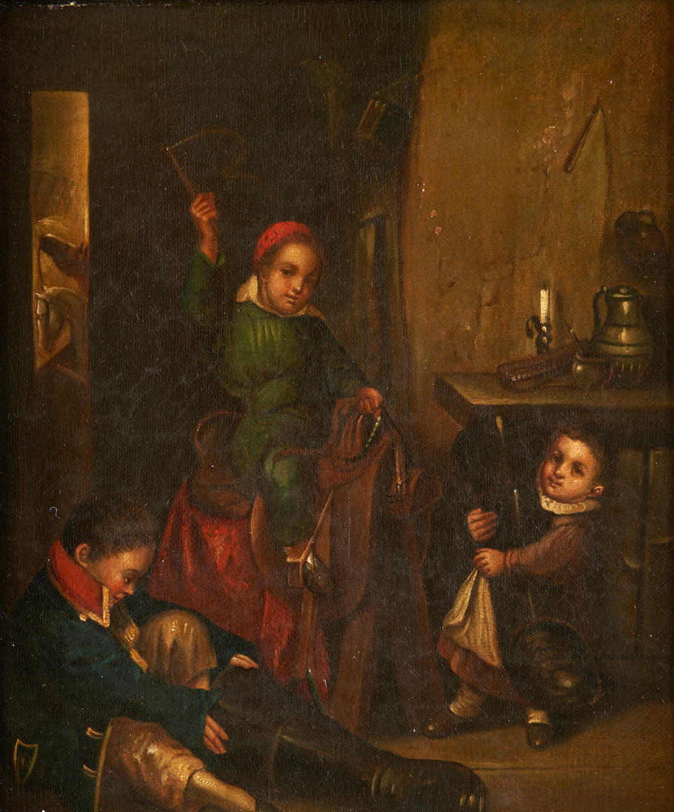 CONTINENTAL SCHOOL, 19TH CENTURY TWO GENRE SCENES