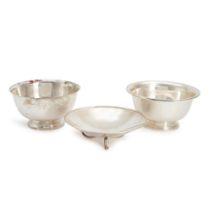 THREE STERLING SILVER BOWLS