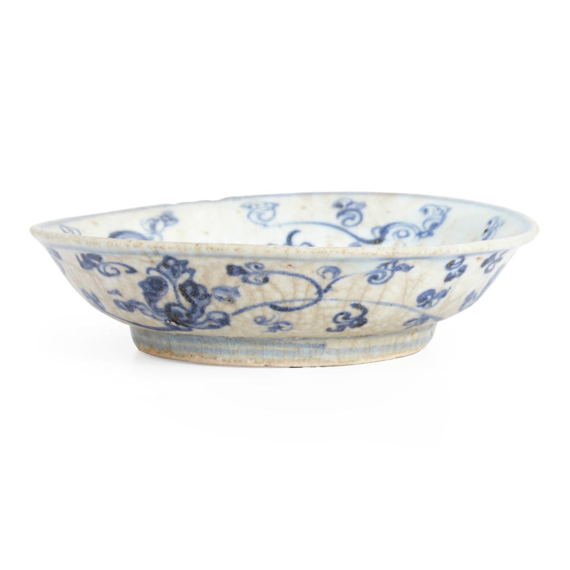 BLUE AND WHITE SHIPWRECK DISH - Image 3 of 4