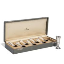 SET OF EIGHT GEORG JENSEN STERLING SILVER CORDIALS