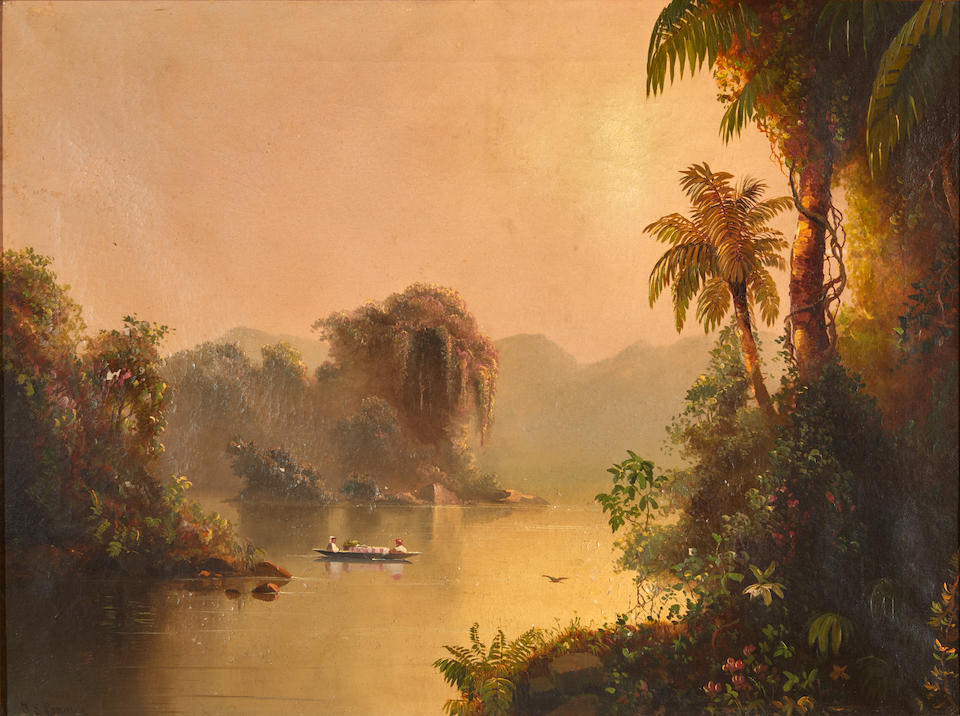 AFTER FREDERIC EDWIN CHURCH, 18TH CENTURY MORNING IN THE TROPICS - Image 4 of 4